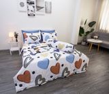 BỘ COTTON HOẠ TIẾT TRÁI TIM ĐỎ