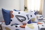 BỘ COTTON HOẠ TIẾT TRÁI TIM ĐỎ