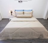 Bộ Tencel Lụa Kem Trơn