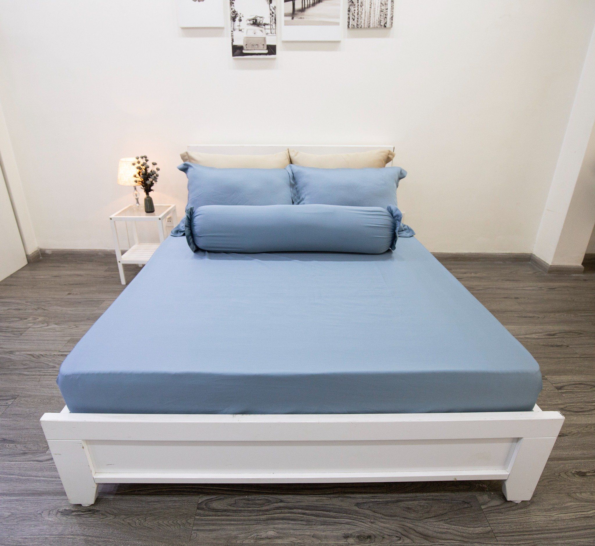 Bộ Tencel Lụa Xanh Dương