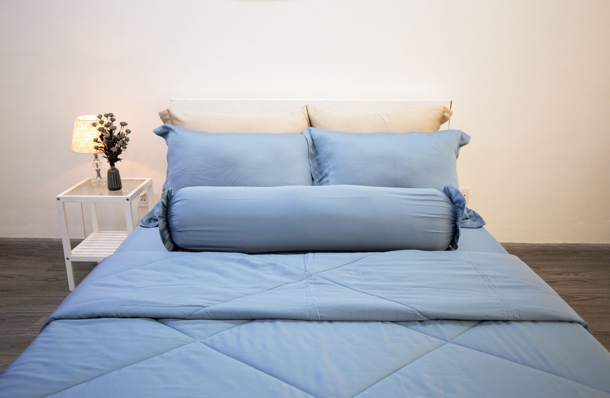Bộ Tencel Lụa Xanh Dương