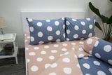 BỘ COTTON CM CHẤM BI XANH PHỐI HỒNG