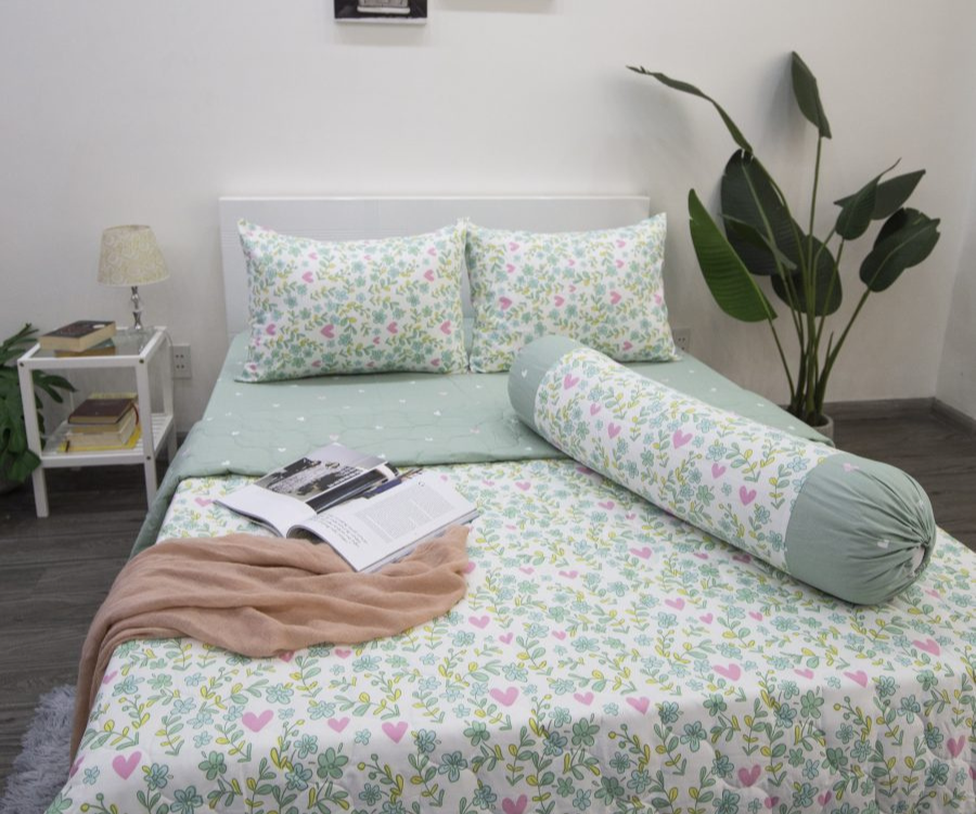 BỘ COTTON CM HOẠ TIẾT TRÁI TIM
