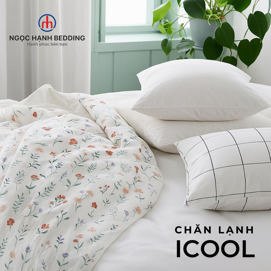 Chăn Lạnh ICOOL Hình gấu - Mát lạnh mùa hè - NGỌC HẠNH ICOOL