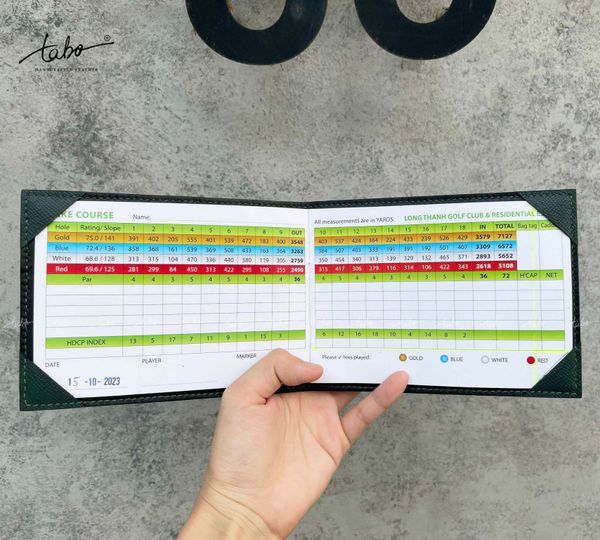  Personalized Golf Yardage Book/scorecard Holder - MS01 