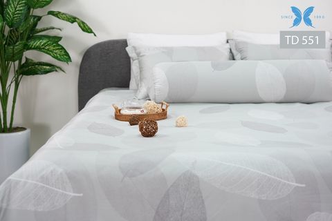 Bộ chăn ga gối 5 món Tencel in cao cấp TD551