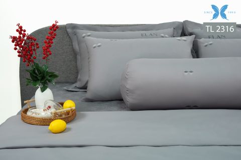 Bộ chăn ga gối 7 món Tencel thêu TL2316