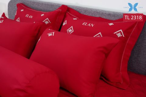 Bộ chăn ga gối 7 món Tencel thêu TL2318