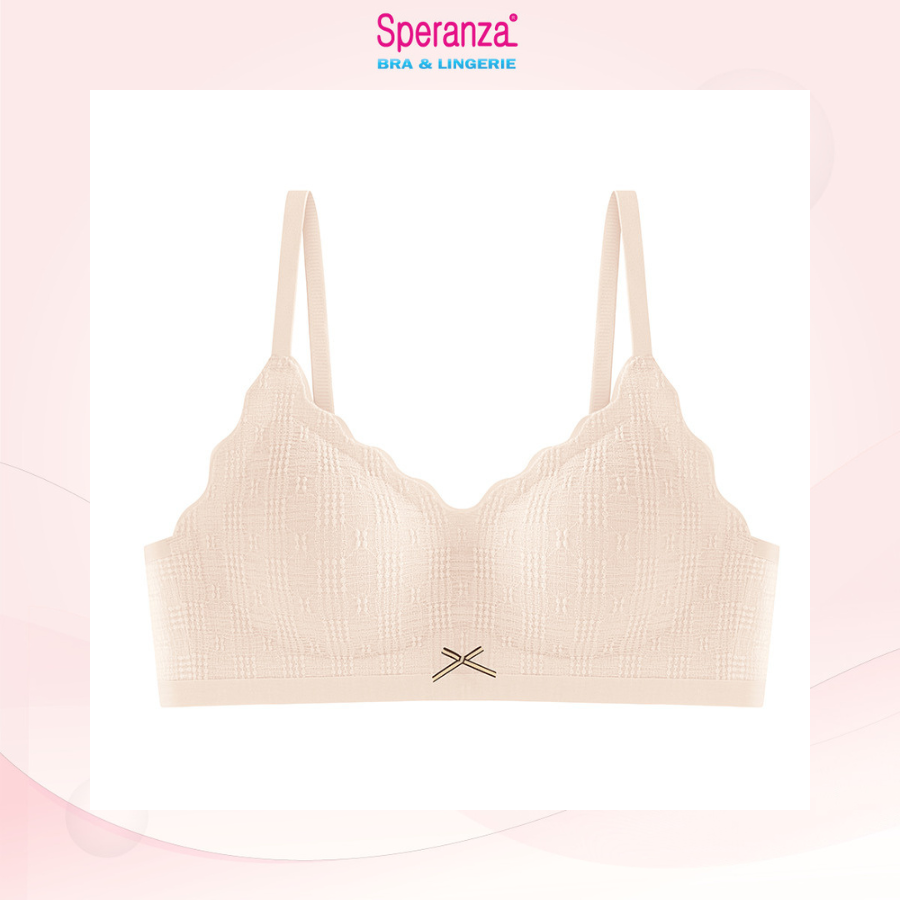 Áo ngực nữ không gọng Speranza, Thiết kế không đường may tinh tế, chất liệu ren mềm mịn, thoải mái - SPA688SH