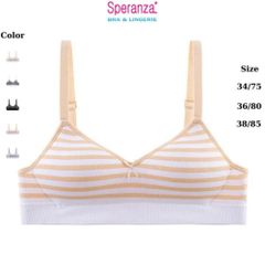 Áo bra nữ kiểu cổ chữ V kẻ sọc gợi cảm 2 dây Speranza SPAL0968SH