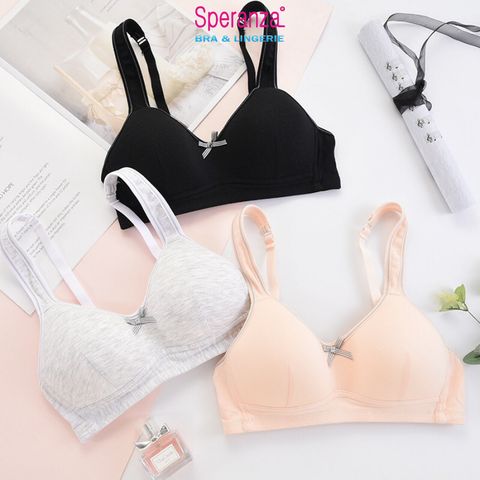 Áo Lót Nữ không Gọng Speranza, Mút Mỏng Nhẹ Nhàng, Vải Cotton Thấm Hút Mồ Hôi - SPA168SH