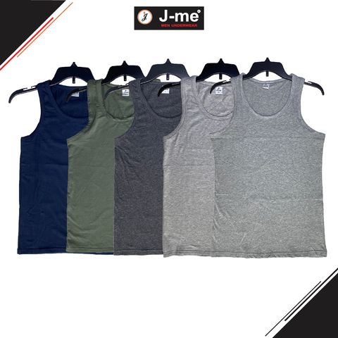 Áo Thun Nam J-me, Áo Ba Lỗ, Thoáng Mát, Mặc Nhà, Vải Cotton Thấm Hút và Khử Mùi Hơi - JMT005SH