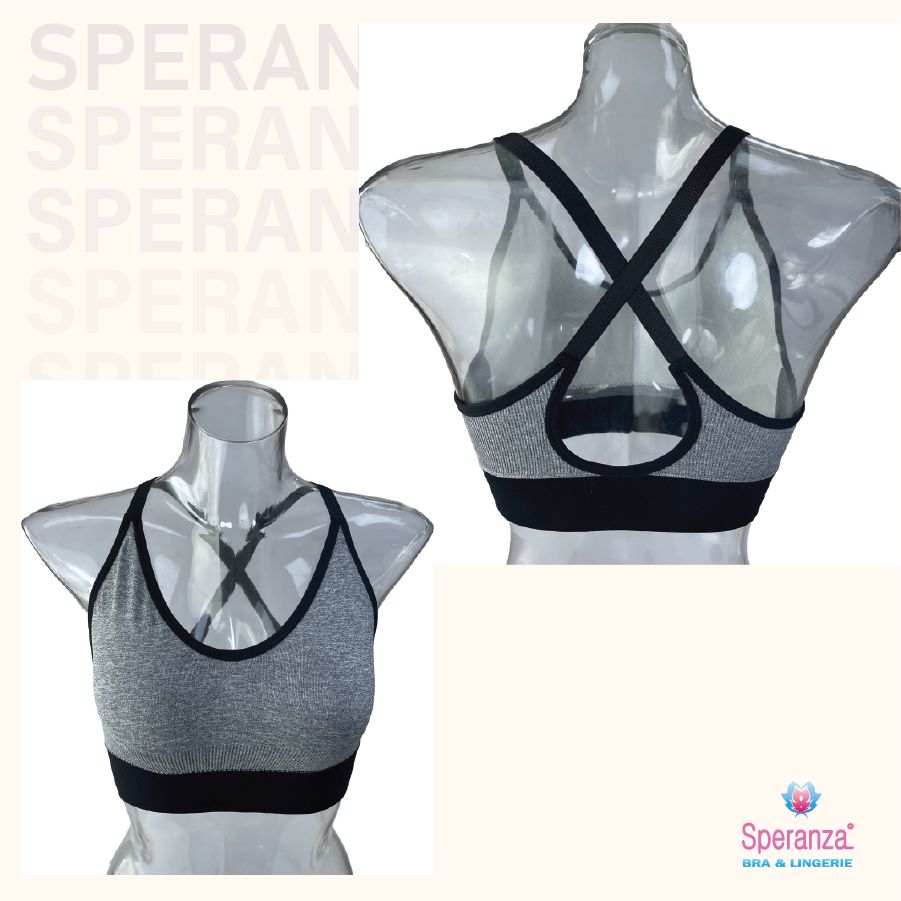 Áo Ngực Thể Thao Nữ Speranza, Bra Tập Gym - Tập Yoga Trẻ Trung, vải cotton thấm hút mồ hôi, 45-55kg mặc vừa vặn SPAT9038SH