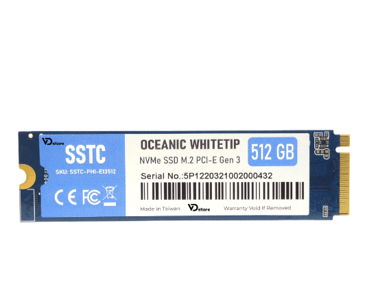 SSD SSTC Oceanic Whitetip 256GB NVMe M2 PCI-E Gen 3 (SSTC-PHI-E13256)