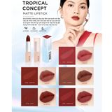  Son thỏi lì Vacosi Tropical Matte Lipstick (Lychee) VS12-T4 