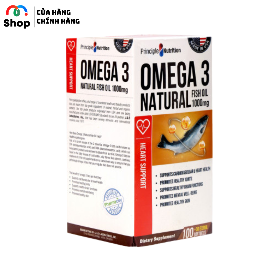 PN Omega 3 Natural Fish Oil 1000mg 130s