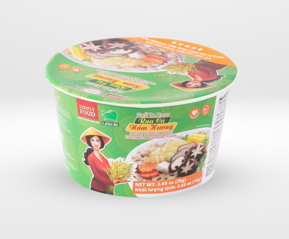 Bình Tây Food - Phở ta chay rau củ nấm hương