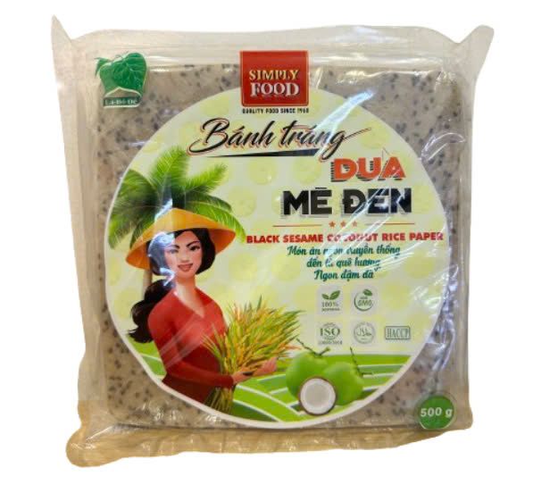 Bình Tây Food - Bánh tráng dừa mè đen