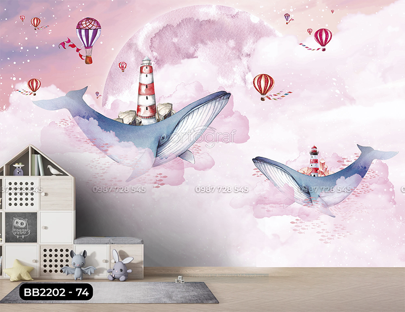 Tranh Dán Tường Phòng Bé 3D 5D 8D - BB2202 - 74