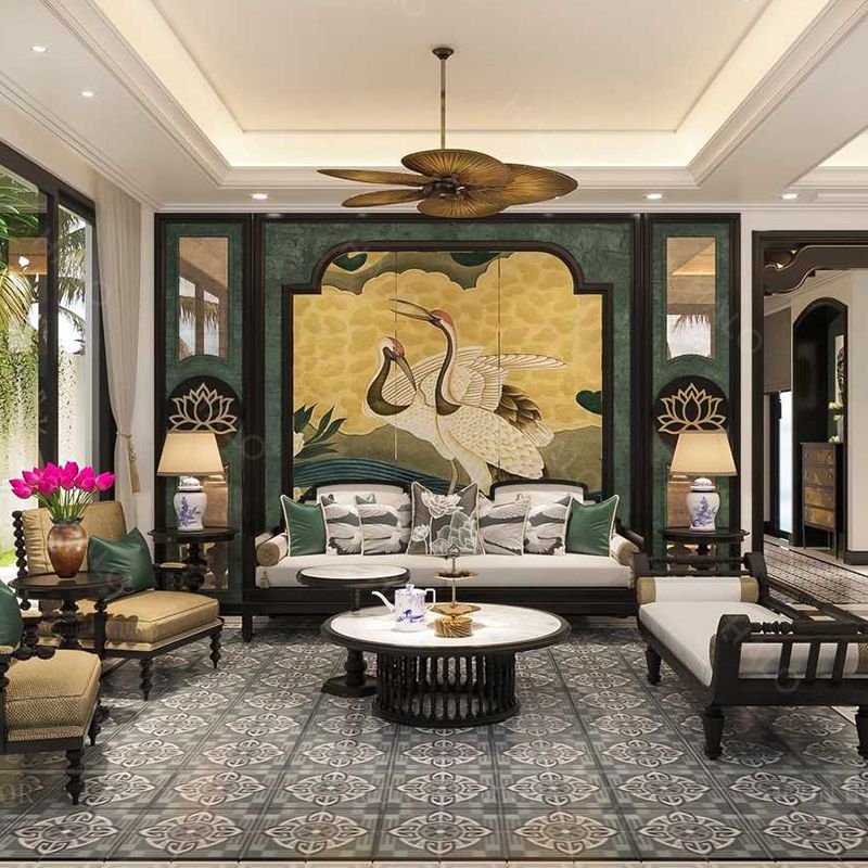 Tranh Dán Tường Indochine 3D 5D 8D - ID19
