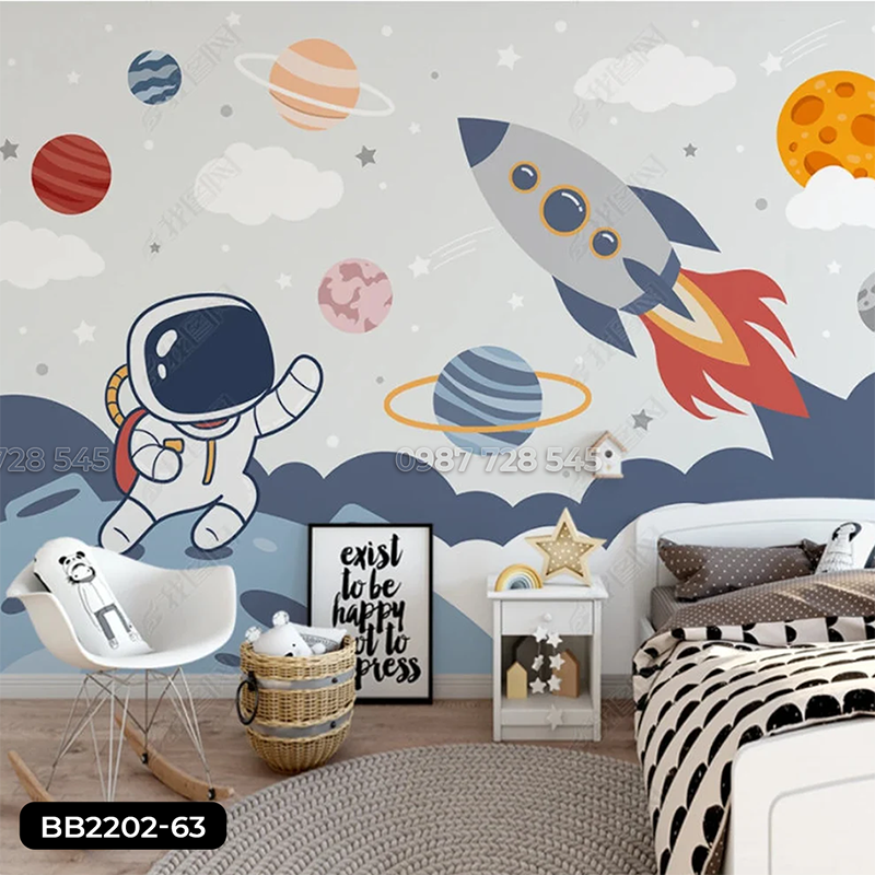 Tranh Dán Tường Phòng Bé 3D 5D 8D - BB2202 - 63