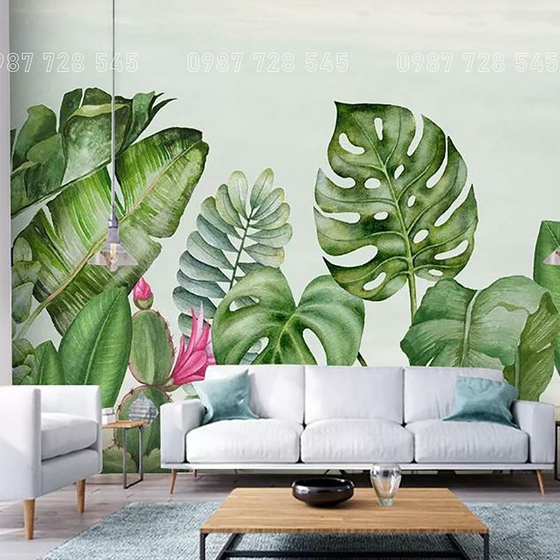 Tranh Dán Tường Rừng Nhiệt Đới 3D 5D 8D - NĐ22