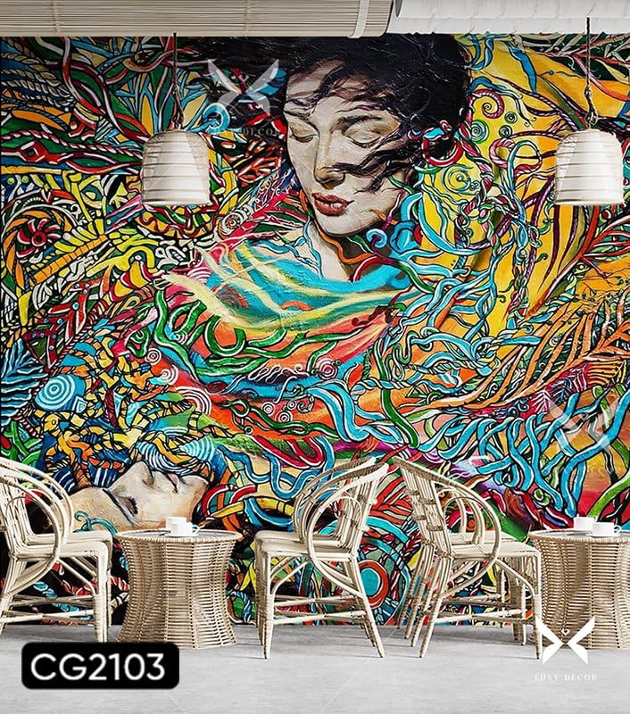 Tranh Dán Tường Cô Gái 3D 5D 8D - CG2103
