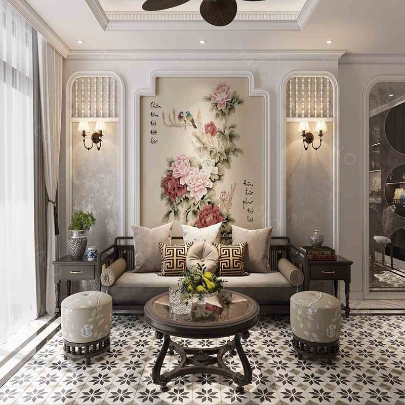 Tranh Dán Tường Indochine 3D 5D 8D - ID28