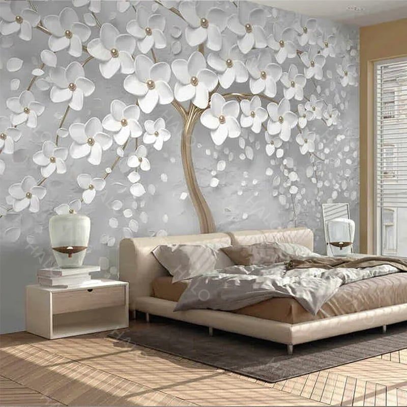 Tranh Dán Tường Hoa Mai 3D 5D 8D - TH05