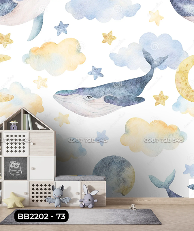 Tranh Dán Tường Phòng Bé 3D 5D 8D - BB2202 - 73