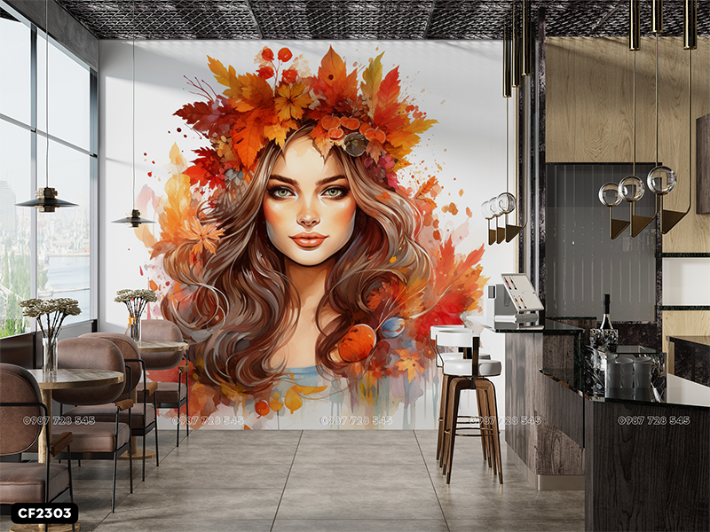 Tranh Dán Tường Coffee 3D 5D 8D - CF2303