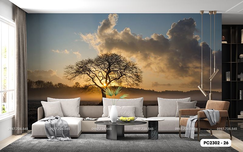 Tranh Dán Tường Phong Cảnh 3D 5D 8D - PC2302 - 26