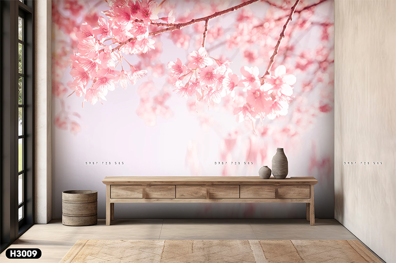 Tranh Dán Tường Hoa 3D 5D 8D - H3009