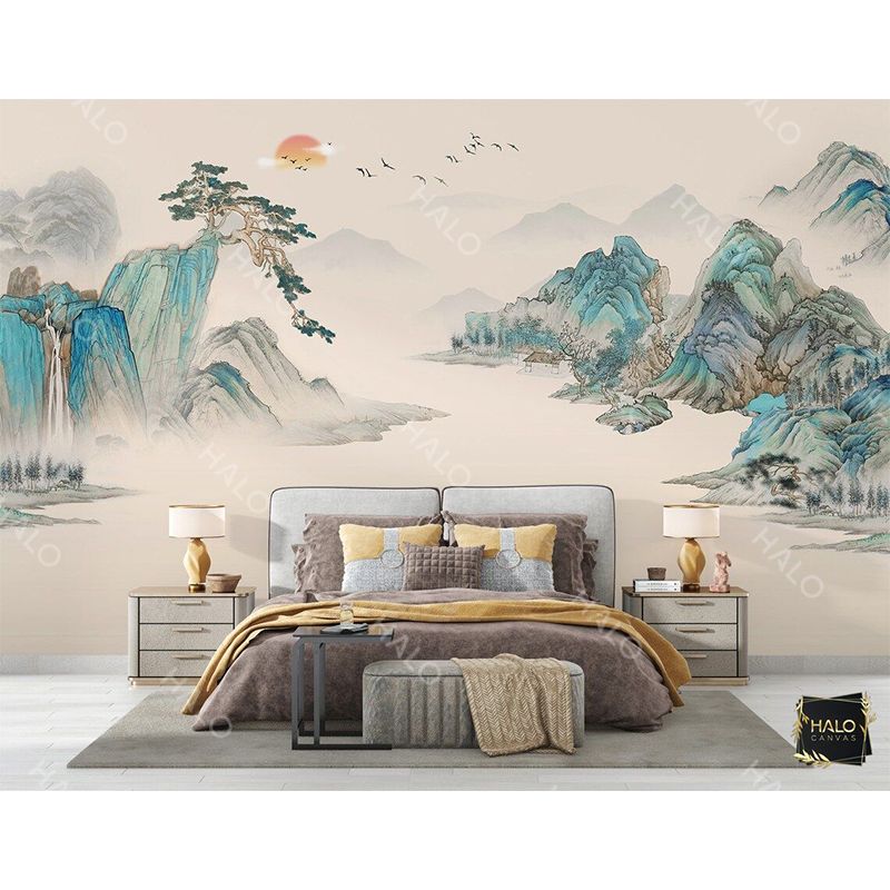 Tranh Dán Tường Sơn Thủy 3D 5D 8D - ST22