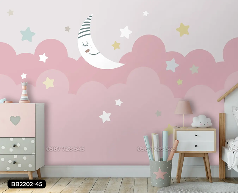 Tranh Dán Tường Phòng Bé 3D 5D 8D - BB2202 - 45