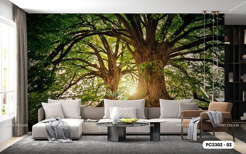 Tranh Dán Tường Phong Cảnh 3D 5D 8D - PC2302 - 02