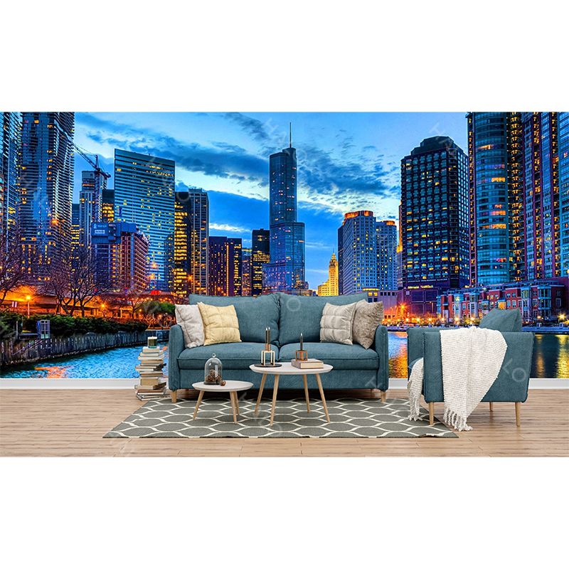 Tranh Dán Tường Thành Phố 3D 5D 8D - TTP08