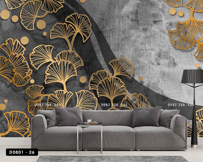 Tranh Dán Tường Lá Cây 3D 5D 8D - D0801 - 26