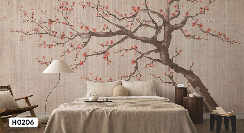 Tranh Dán Tường Hoa 3D 5D 8D - H0206