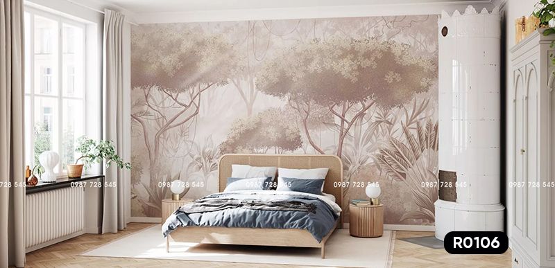 Tranh Dán Tường Rừng Nhiệt Đới 3D 5D 8D - R0106