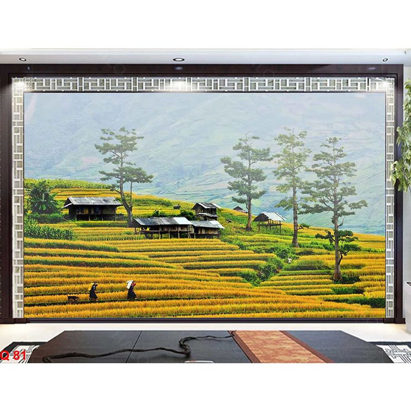 Tranh Dán Tường Đồng Quê 3D 5D 8D - ĐQ06