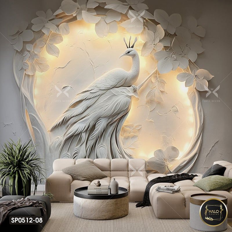 Tranh Dán Tường Hoa 3D 5D 8D - SP0512 - 08