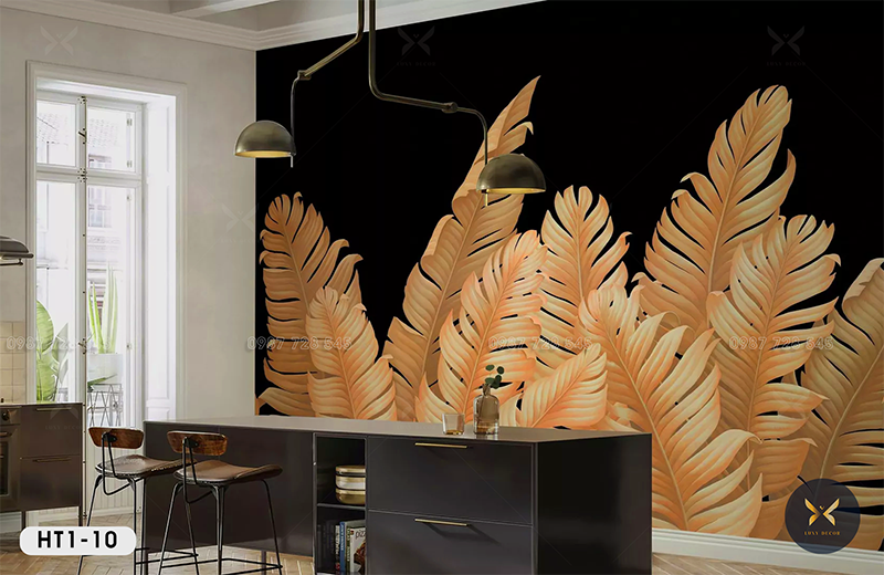Tranh Dán Tường Lá Cây 3D 5D 8D - HT1 - 10