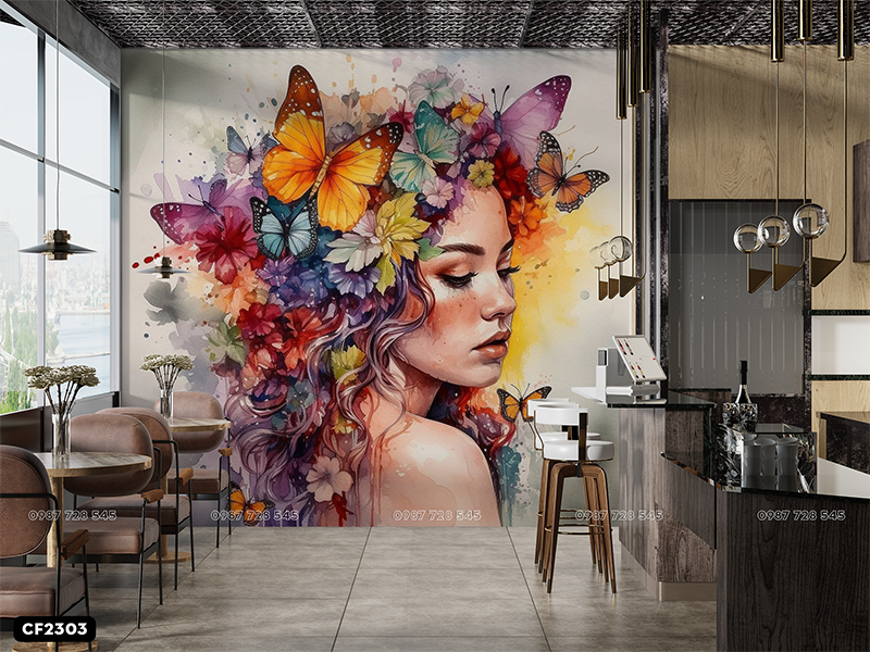 Tranh Dán Tường Coffee 3D 5D 8D - CF2303