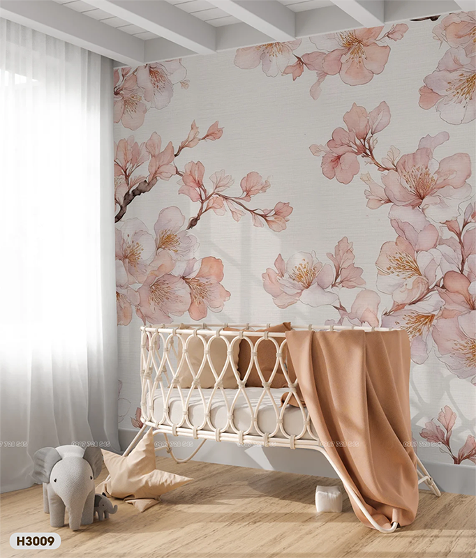 Tranh Dán Tường Hoa 3D 5D 8D - H3009