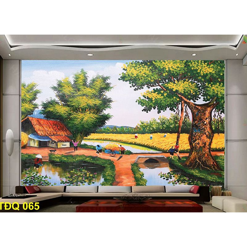 Tranh Dán Tường Đồng Quê 3D 5D 8D - ĐQ09