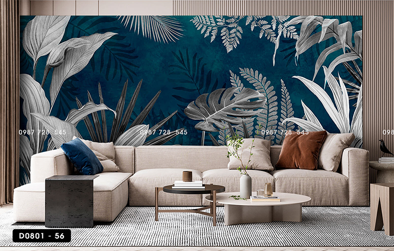 Tranh Dán Tường Lá Cây 3D 5D 8D - D0801 - 56