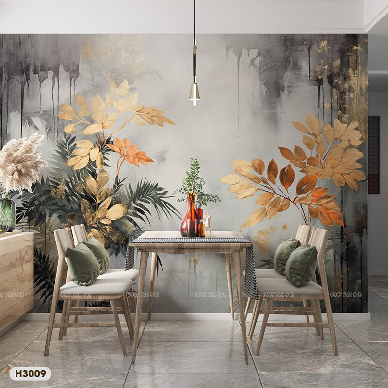 Tranh Dán Tường Hoa 3D 5D 8D - H3009