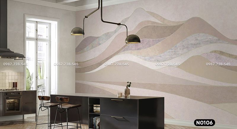 Tranh Dán Tường Núi 3D 5D 8D - N0106
