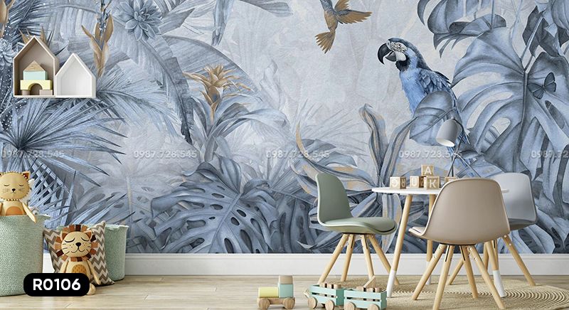 Tranh Dán Tường Rừng Nhiệt Đới 3D 5D 8D - R0106